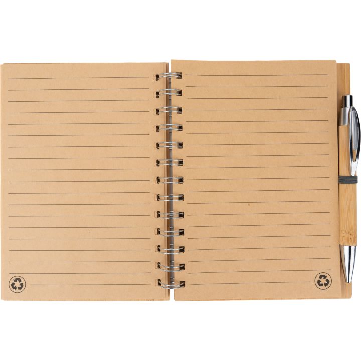 Notatnik A5 w linie z papieru z recyklingu FRANCESCA