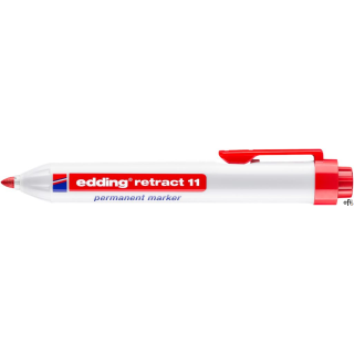 Marker permanentny automatyczny okrągła końcówka 1,5-3 mm czerwony Edding retract11/002/CZ