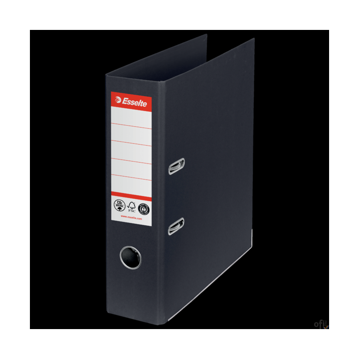 Segregator Esselte No.1 neutralny pod względem emisji CO2, A4, szer. 75 mm, czarny 627569