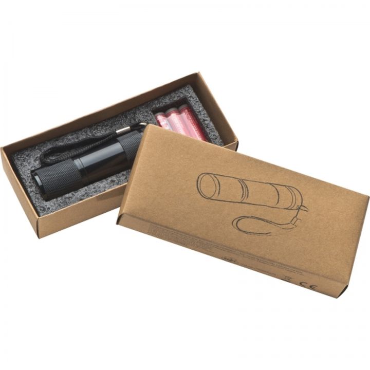 Latarka metalowa 9 LED DUNCAN