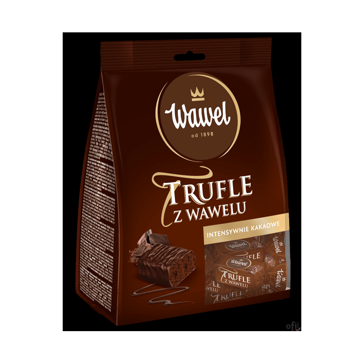 Cukierki WAWEL TRUFLE o smaku rumowym w czekoladzie 245g