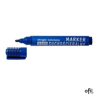 Marker suchościeralny okrągły 3160 niebieski 101103 Leviatan