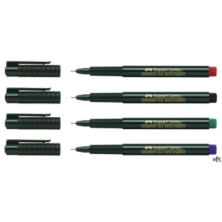 Cienk.FINEPEN 0.4 czer.(10) FC 151121 FABER CASTEL (X)