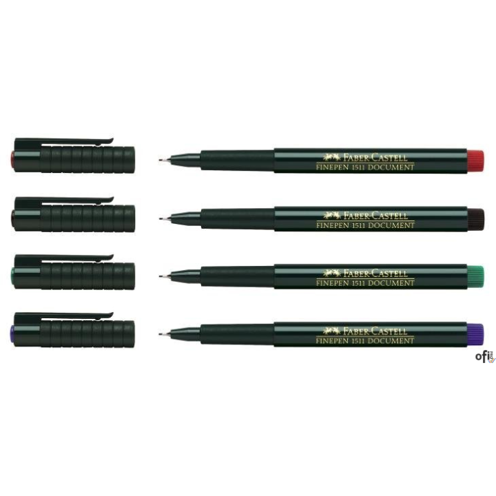 Cienkopis Faber-Castell Finepen 1511 z trwałym nieblaknącym tuszem jest idealny do precyzyjnego szkicowania i rysowania. Posiada