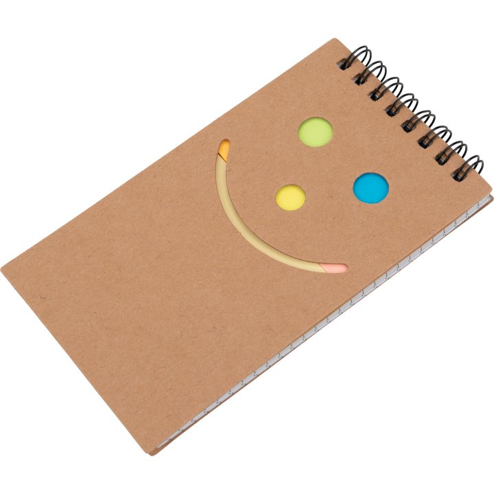 Notatnik w kratkę z karteczkami do markowania MANLIO