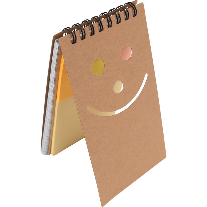 Notatnik w kratkę z karteczkami do markowania MANLIO