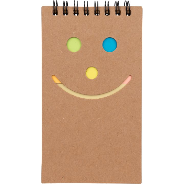 Notatnik w kratkę z karteczkami do markowania MANLIO