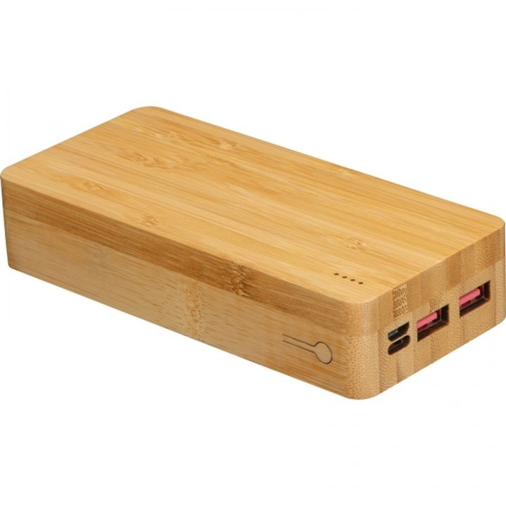 Power bank 20000 mAh bambusowy VALERIA