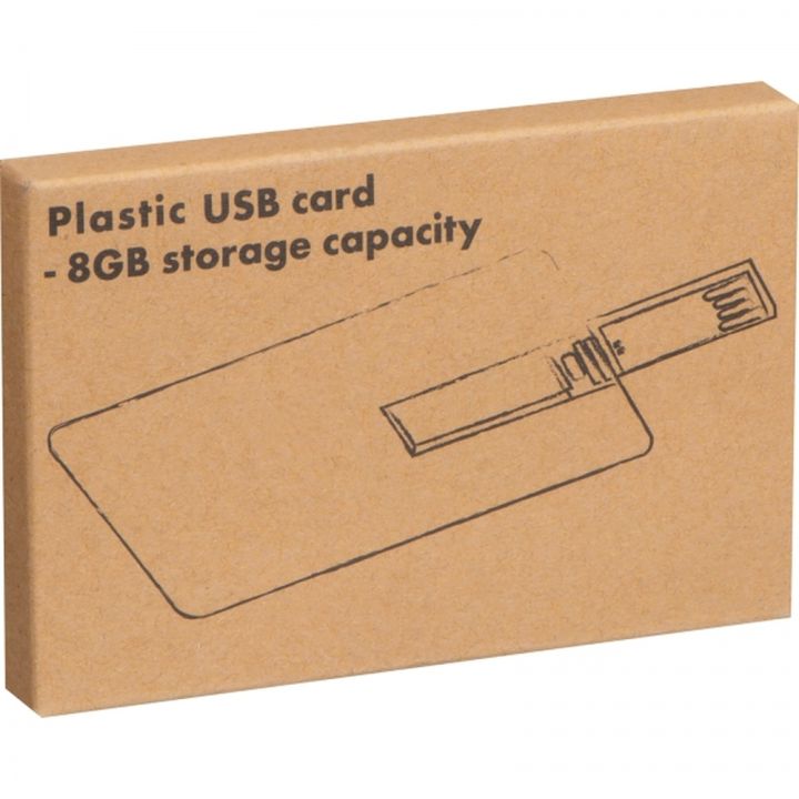 Pendrive plastikowy karta 8GB 2.0 LEONA