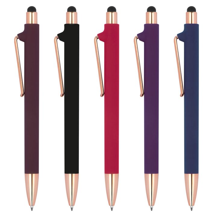 Długopis plastikowy soft touch LENA