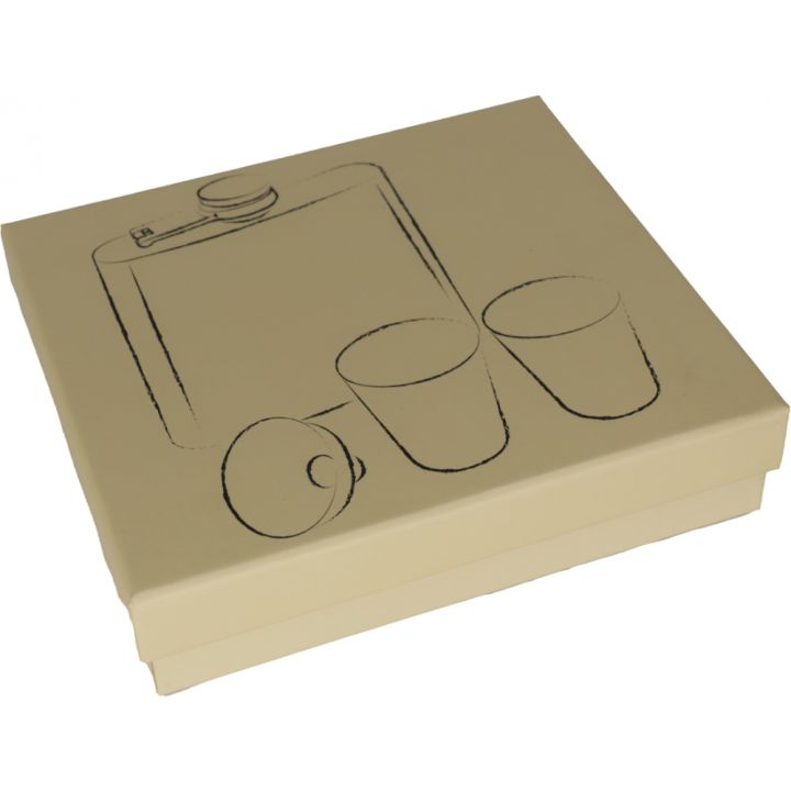 Piersiówka 178 ml z 2 kieliszkami FAITH