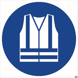 Tabliczka Nakaz stosowania kamizelki odblaskowej ZZ-26n/17974ZN (X)