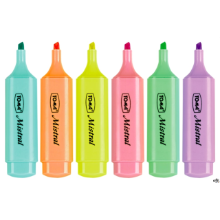 Zakreślacz MISTRAL, szeroka końcówka 1-5mm, zielony TO-334 Toma