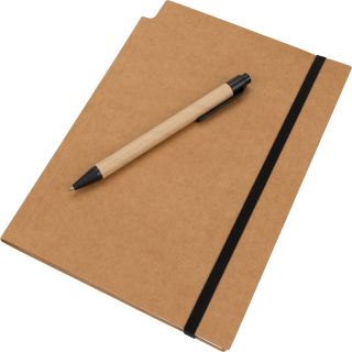 Notatnik A5 w kratkę z długopisem FELIX