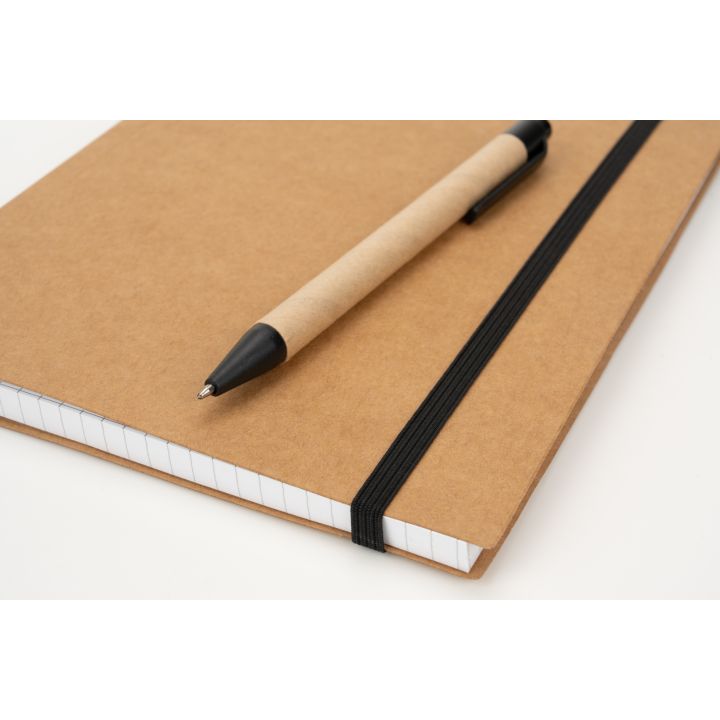 Notatnik A5 w kratkę z długopisem FELIX
