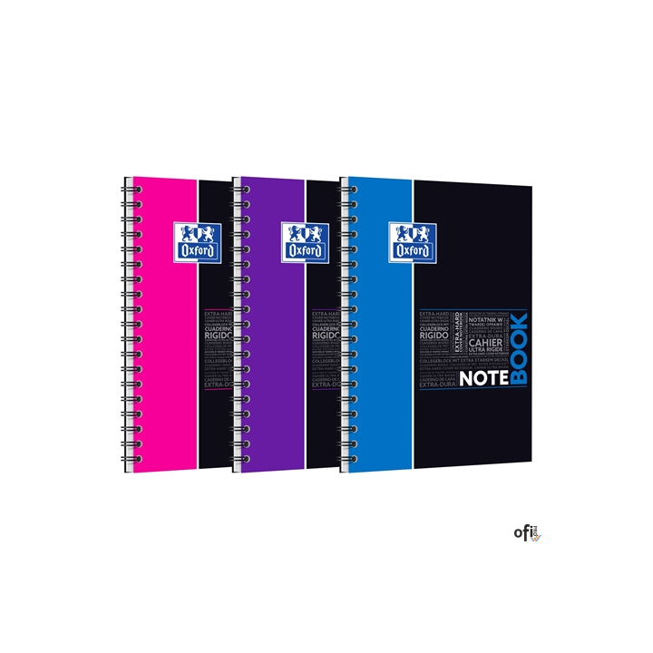 Kołonotatnik B5 80 kartek, kratka / tagi, STUDENT NOTEBOOK, OXFORD, 400100699