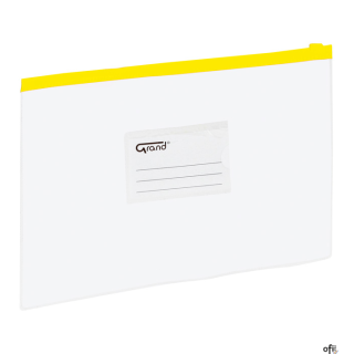 Teczka kopertowa zamek EC007B, żółta, A5 EAGLE 120-1471 suwak