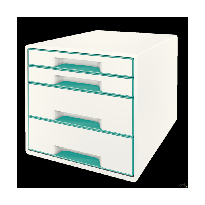 Przykuwające wzrok, najwyższej jakości pojemniki z szufladami WOW z niezwykłym i stylowym połączniem dwóch kolorów o błyszczącym