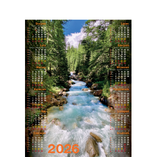 Kalendarz Plakatowy B-1, P07 - POTOK 2026