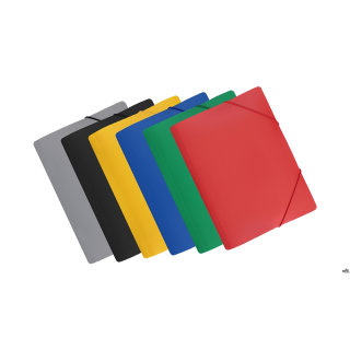 Teczka z gumką szeroka - SP szara TGS-01 BIURFOL