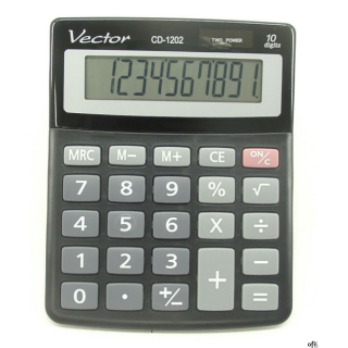 Kalkulator VECTOR CD-1202  10p