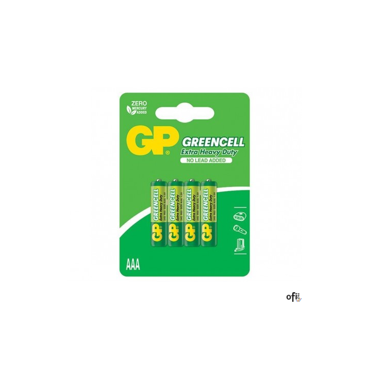 Bateria GREENCELL 24G-U4 1,5V (4) R03 chlorkowo-cynkowa GP (AAA)