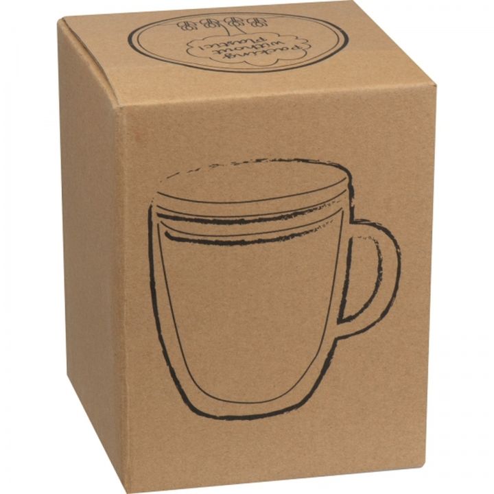 Kubek szklany z pokrywką 350 ml CECIL