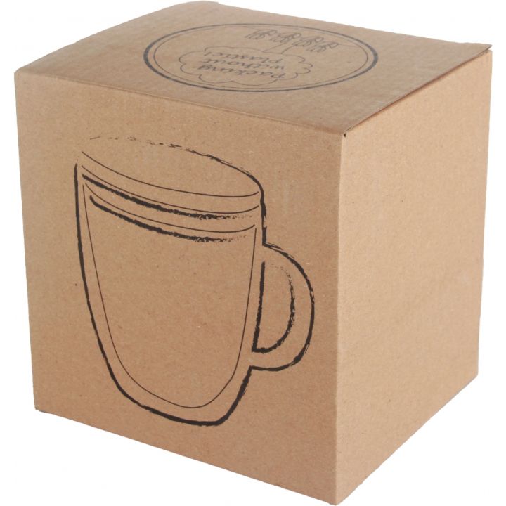 Kubek szklany z pokrywką 350 ml CECIL