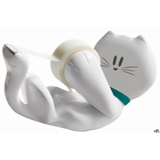 Dyspenser do taśm Scotch w ksztalcie kotka (C39 KITTY), taśma GRATIS 3M-HK100009412 3M-HK100009412