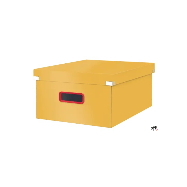 Duże pudełko do przechowywania Leitz Click & Store Cosy, w kształcie sześcianu Aksamitny szary 53490019 .