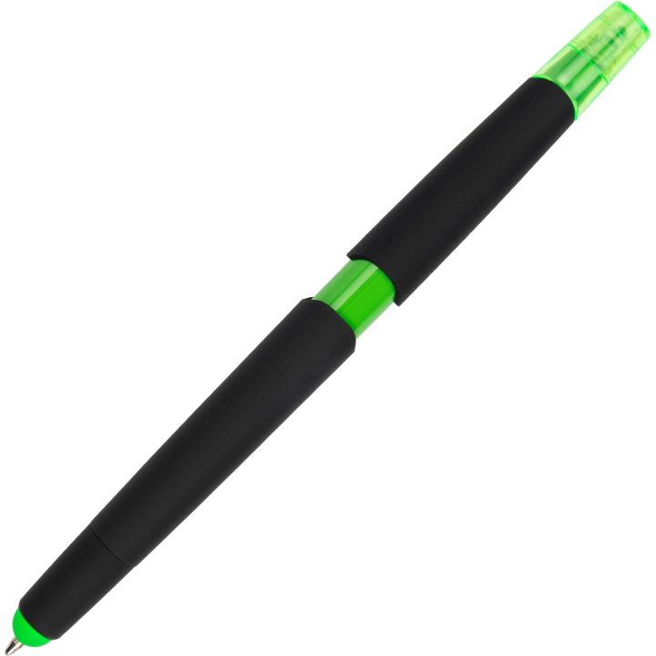 Długopis plastikowy z zakreślaczem touch pen EMMETT