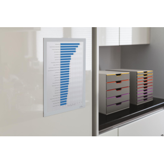 Ramka MAGAFRAME A4 - samoprzylepna magnetyczna biała 4872-02  (2szt. ) DURABLE