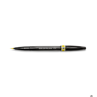 Precyzyjny pędzelek do kaligrafii i liternictwa Brush SignPen Artist ciemnożółty SESF30-Y PENTEL