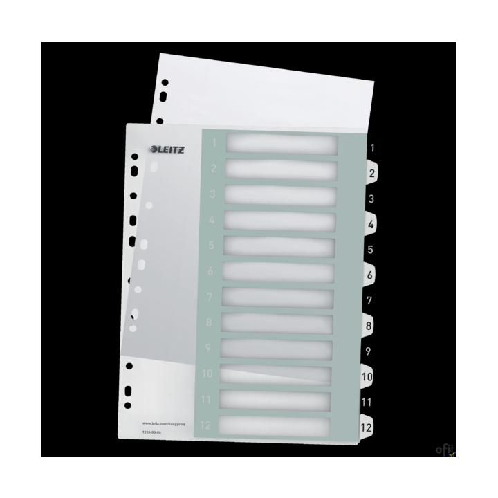 Wydrukuj elegancki i ekskluzywny spis treści za pośrednictwem www.leitz.com/easyprint_Mocne i trwałe, z wytrzymałego polipropyle