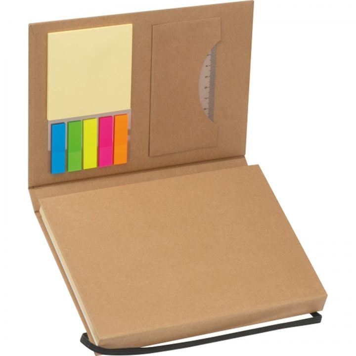 Folder z notatnikiem w linie i przyborami do pisania CALVIN