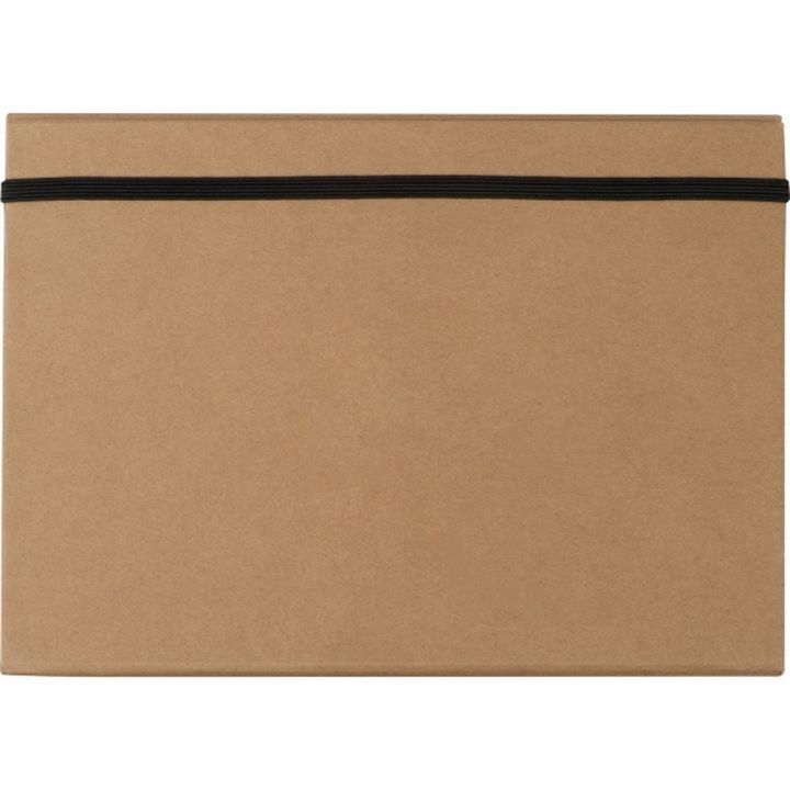 Folder z notatnikiem w linie i przyborami do pisania CALVIN