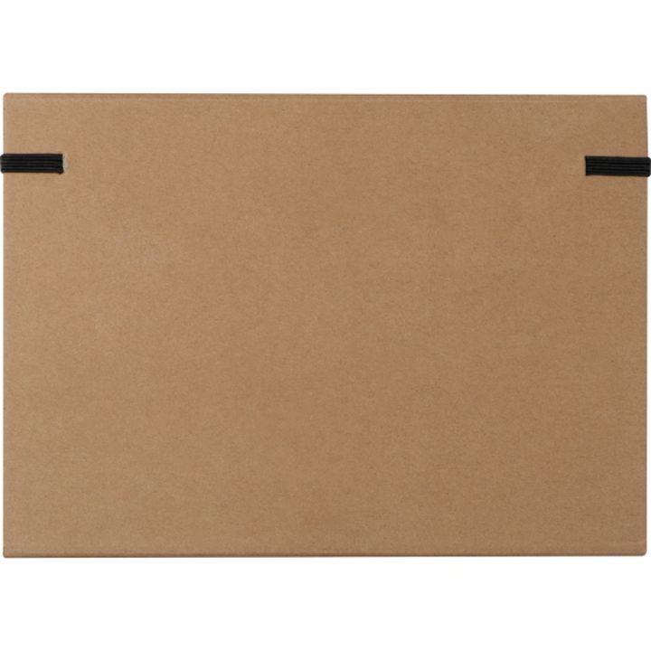 Folder z notatnikiem w linie i przyborami do pisania CALVIN