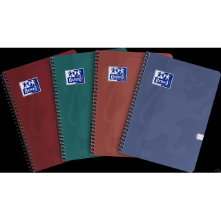 Kołozeszyt Oxford Touch Trend 2-spiralny B5 100 kartek 90 g kratka 5x5 mm 400175460