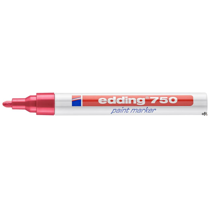 Marker lakierowy 2-4mm 750 czerwony EDDING końcówka okrągła