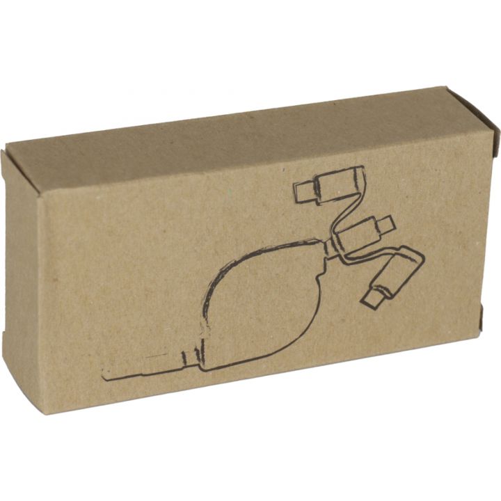 Kabel do ładowania z 3 wtyczkami rozwijany NICO