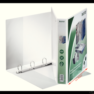 Segregator ofertowy Leitz Panorama Maxi, A4+ _- Okładki i grzbiet segregatora posiadają zewnętrzne przezroczyste kieszenie, w kt