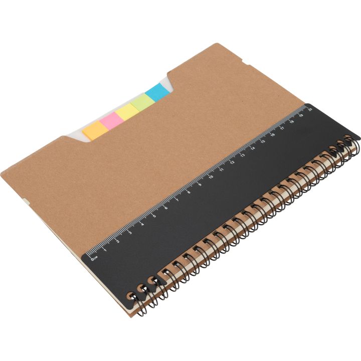 Notatnik A5 w kropki z karteczkami do markowania CATHARINA