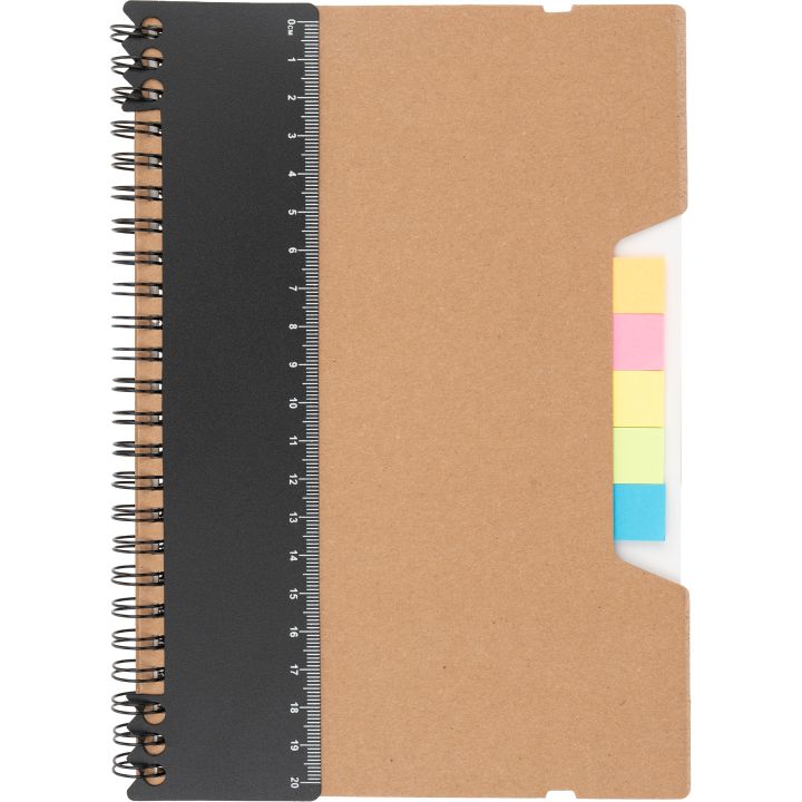 Notatnik A5 w kropki z karteczkami do markowania CATHARINA