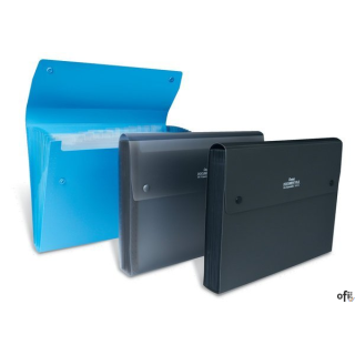 Teczka harmonijkowa A4 13kiesz. czarna przezroczysta DCD14AT PENTEL