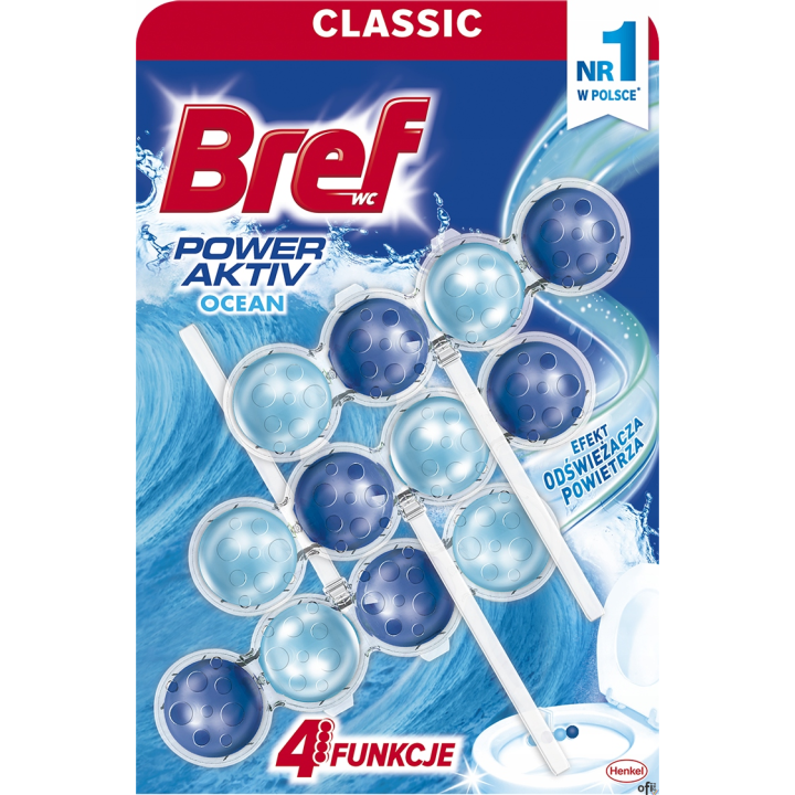 BREF Zawieszka WC POWER AKTIV 3x50g Ocean 53401