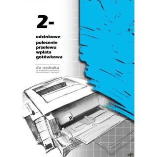 F-110-2 2-odcinkowe polecenie przelewu MICHALCZYK&PROKOP A4 100 kartek