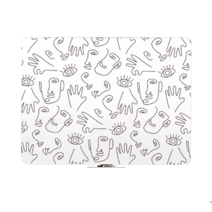 Tablica Qboard bezramowa z eleganckim czarnym wykończeniem, lakierowana biała 120x240 cm 2X3 FBQ1224