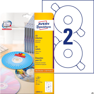 Etykiety na płyty CD• Etykiety do indywidualnego oznaczania płyt CD w rozmiarze ClassicSize _ etykiety pokrywają powierzchnię pł