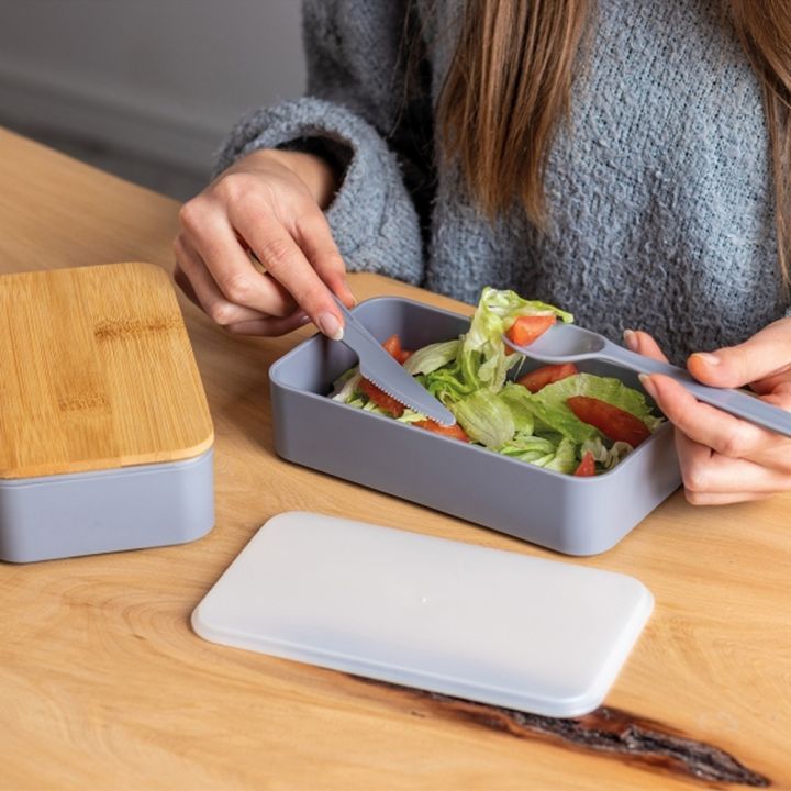 Lunch box ze sztućcami 600 ml SALVATORE