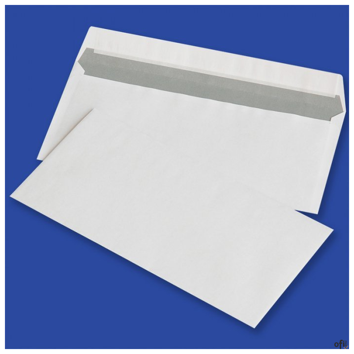 Koperty DL HK białe 80g (1000szt.) NC samoklejące z paskiem 11232010